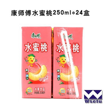 康师傅盒装水蜜桃（250ml*24盒）