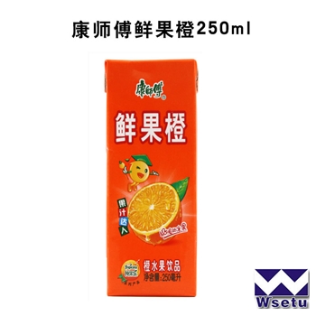 雪碧2罐、康师傅鲜果橙3盒