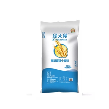 绿天纯高筋富强小麦粉一级25kg